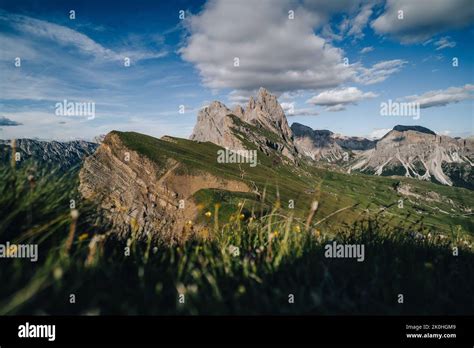 Amazing Views Of The Dolomites Mountain Landscape Sunset View From