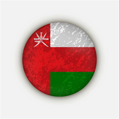 País Omán Bandera De Omán Ilustración Vectorial 14214873 Vector En