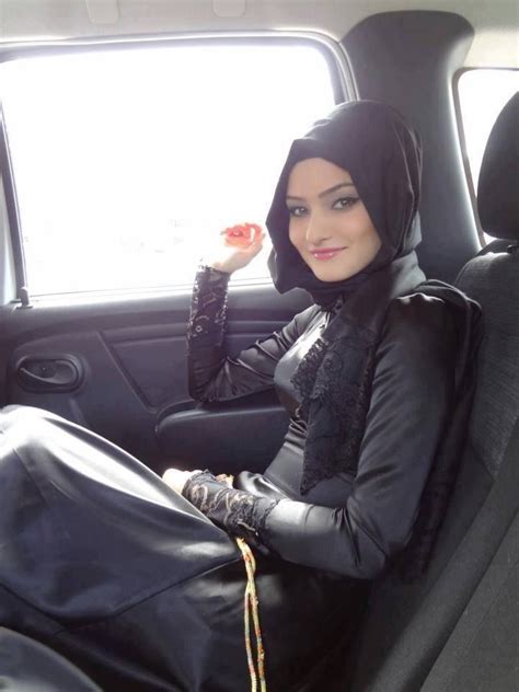 Hijab Leather Fashion Wear Combination Arab Girls Hijab Girl Hijab Muslim Girls Beau Hijab