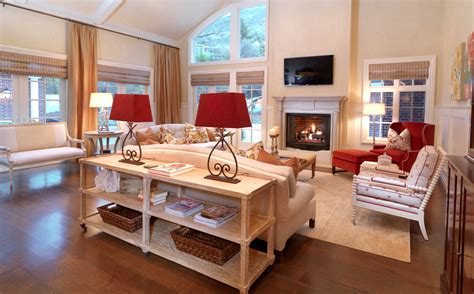 Two small sofas facing each other, a coffee table between them. great room (With images) | Great rooms, Home decor ...