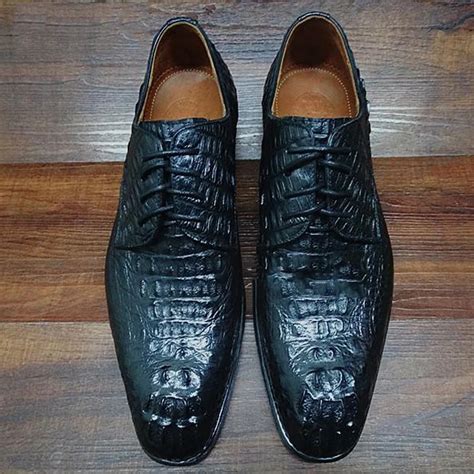 Buy Luxury Mens Alligator Skin Shoes Male Croscodile
