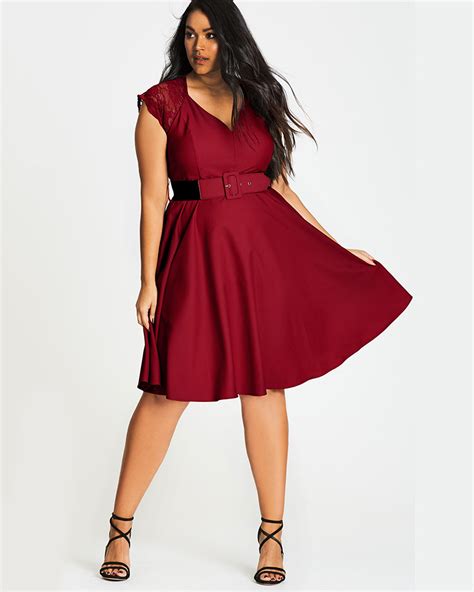 Fit Flare Cocktail Dresses For Women Plus Size Fit And Flare Dress