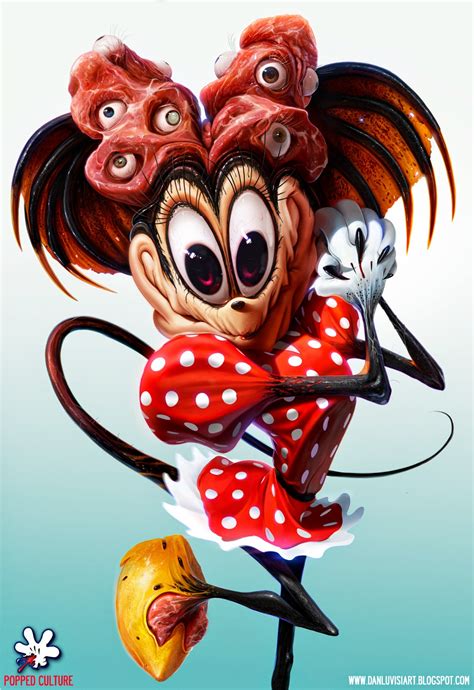 Nightmarish Illustration Of Minnie Mouse That Depicts Her As A