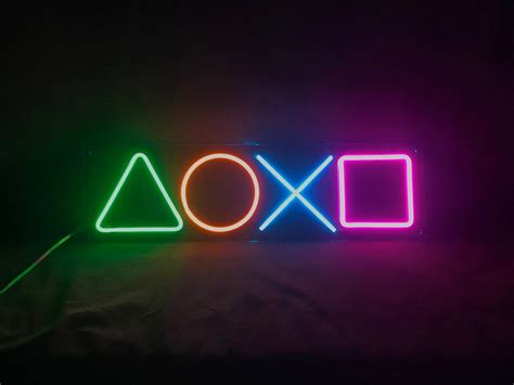 Playstation Led Neon Sign Etsy