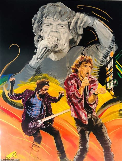 Rolling Stones Rocker Ronnie Woods Paintings Go On For Sale Ronnie