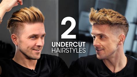 2 Quick And Easy Undercut Hairstyles For Men Mens Hair Tutorial Youtube