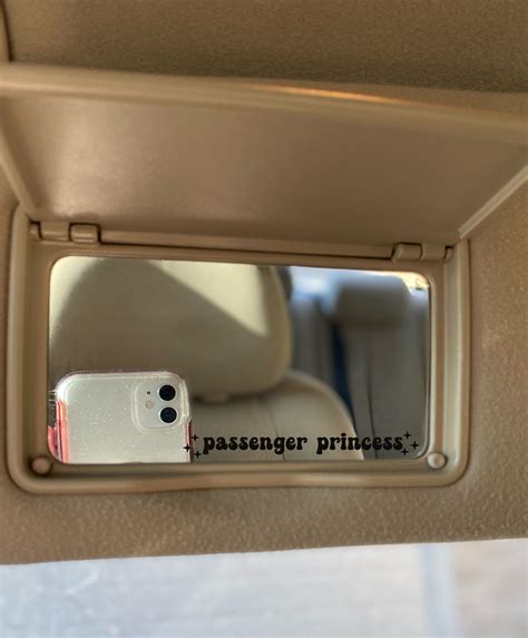 Passenger Princess Car Mirror Decal Car Mirror Sticker Rear Etsy