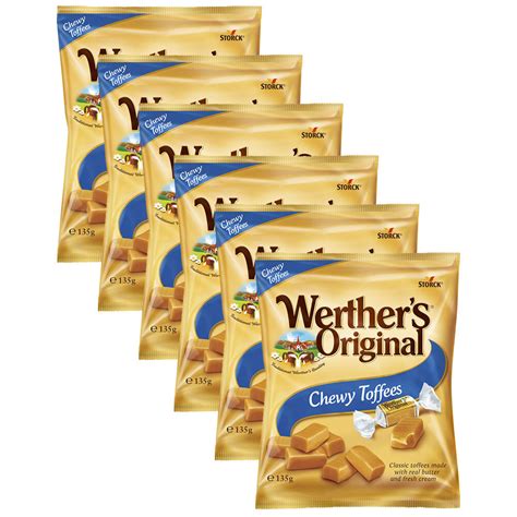 6x Werthers Original Chewy Toffees Candy Bag 135g Online Kg Electronic