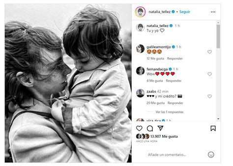 Natalia Téllez muestra por primera vez el rostro de su hija