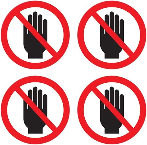 Do Not Touch Stickerdo Not Use Hand Sign Self Adhesive