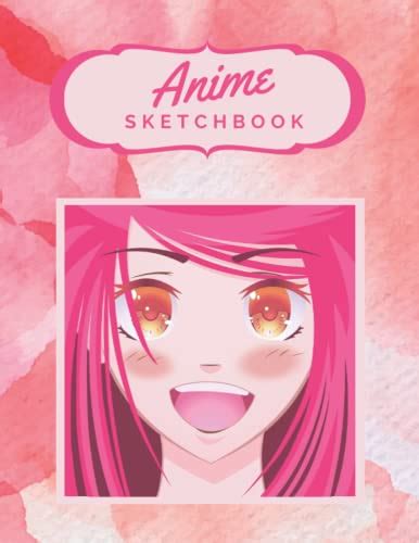 Blank Anime Sketchbook Cute Anime Themed Cover This Sketchbook Is