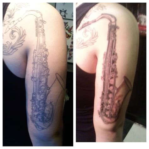 My Saxophone Tattoo Saxophone Tattoo Body Art Tattoos Girly Tattoos