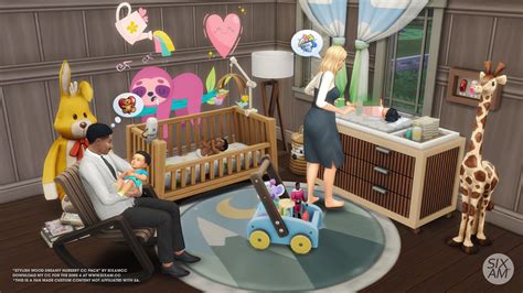 Stylish Wood Dreamy Nursery Cc Pack For The Sims 4 Sixam Cc