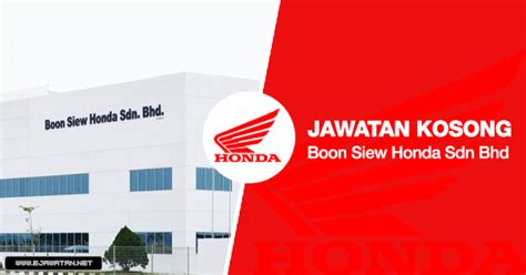 Boon siew sdn bhd and kah motor company sdn bhd are incorporated under the group. Jawatan Kosong di Boon Siew Honda Sdn Bhd - 12 Februari ...