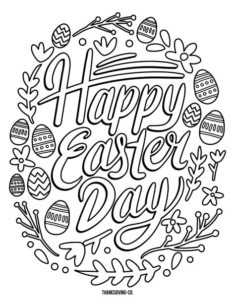 Free Coloring Pages For Easter Printable