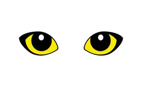 Best Cartoon Of Evil Cat Eyes Illustrations Royalty Free Vector