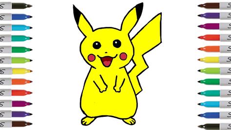 How To Draw Pikachu Easy And Slowly Step By Step For Kids And Beginners