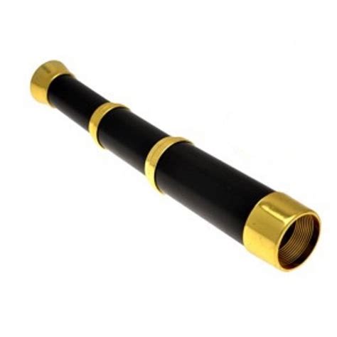 Black And Gold Collapsible Toy Pirate Telescope