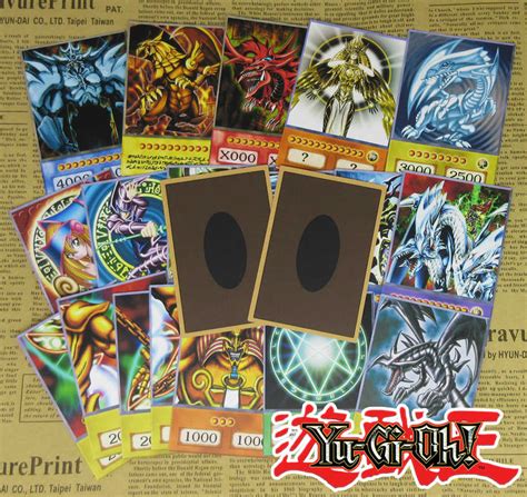 20pcs Yu Gi Oh Anime Style Cards Dark Magician Exodia Obelisk Slifer