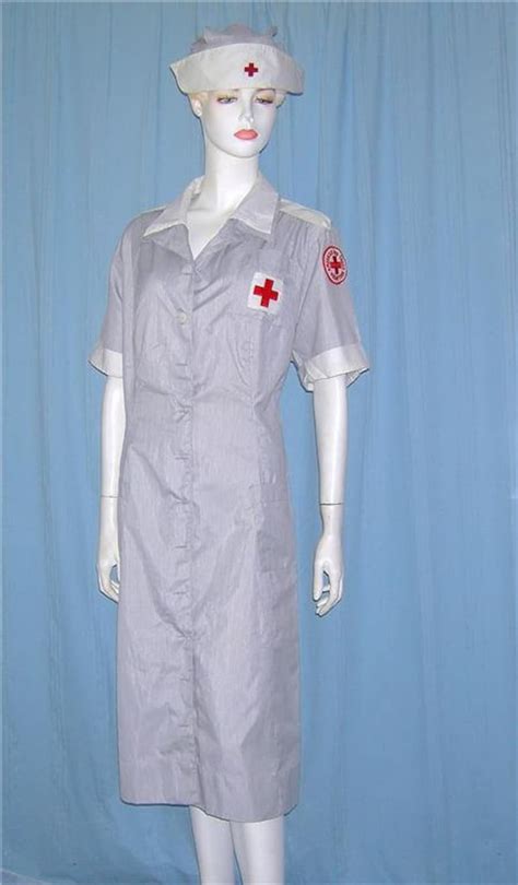 Wwii Vintage 1940s Red Cross Uniform Usa Volunteer Nurse Etsy