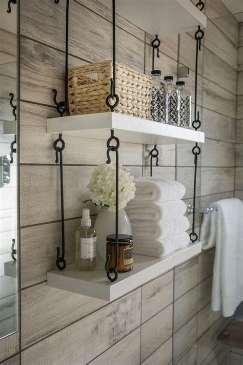 45 Outstanding Bathroom Wall Shelves Ideas For Small Space Bathroom