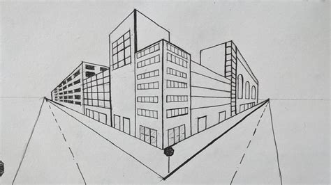 Two Point Perspective City Block