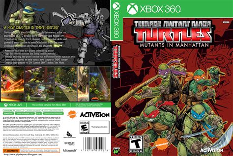 Teenage Mutant Ninja Turtles Mutants In Manhattan 2016 Cover Xbox