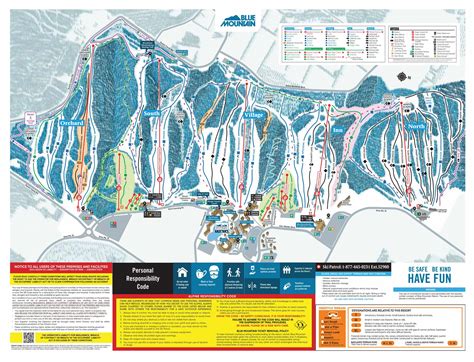 Blue Mountain Ski Resort Piste Maps