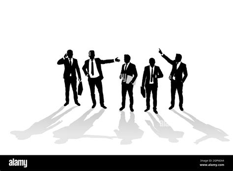 Men Silhouettes Stock Vector Images Alamy