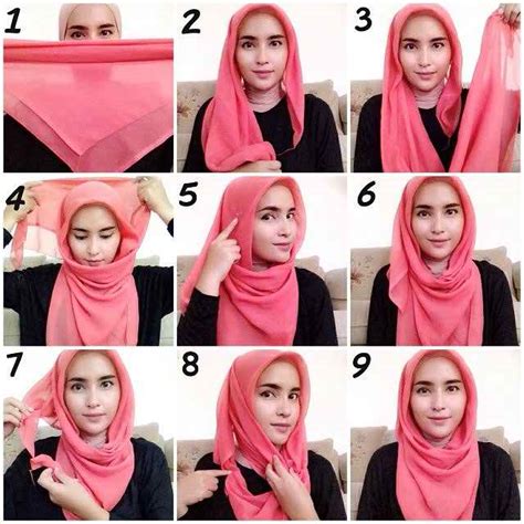 Easy And Simplest Hijab Tutorials For You ~ Style In Life