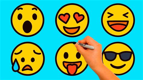 😍😜como Dibujar Un Emoji Paso A Paso Draw An Emoji Step By Step
