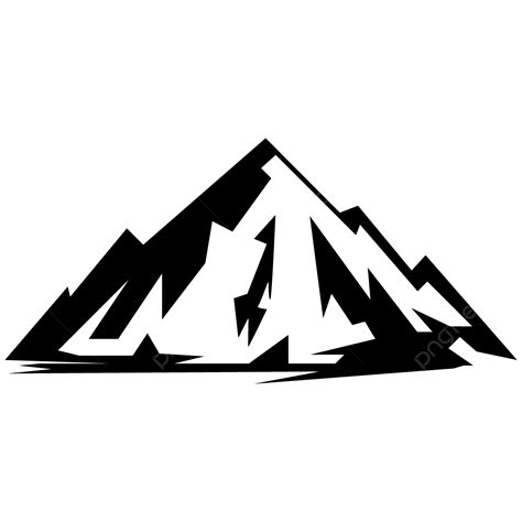 Diseño De Colina De Vector Negro De Montaña Png Montaña Vector De