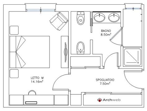 Vediamo 10 esempi da cui trarre spunto. Schemi progetto zona notte - sleeping area | Appartamenti ...