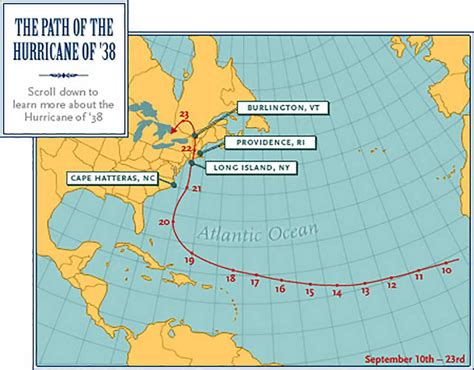 The Path Of The Hurricane Of 38 American Experience Official Site