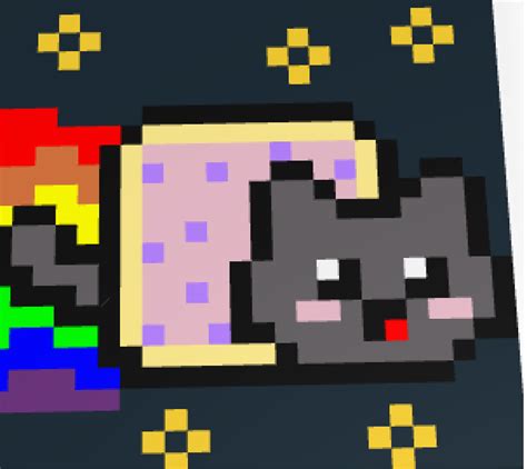 Nyan Cat Pixel Art I Think By Imaginememe On Deviantart