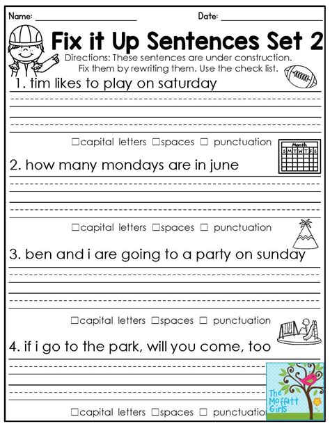 2nd Grade Grammar Worksheets Free