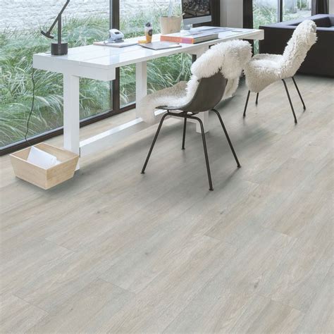 Quick Step Paso Light Grey Oak Effect Waterproof Luxury Vinyl Flooring