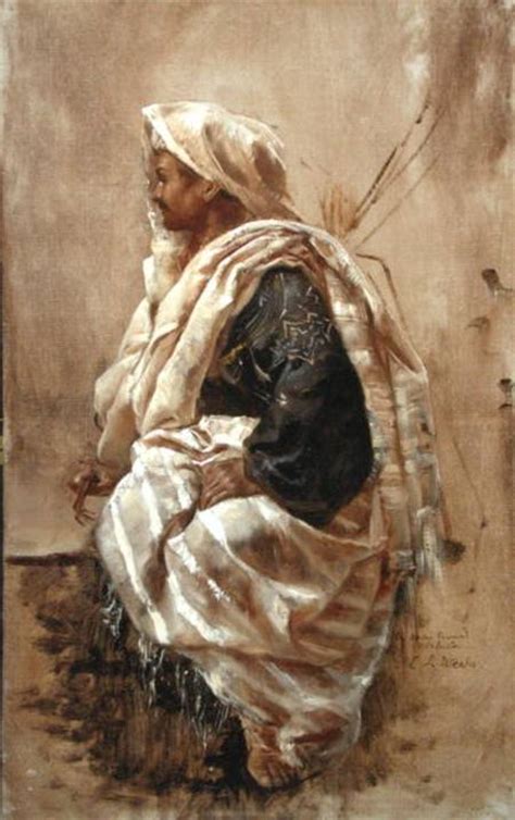 A Seated Arab Edwin Lord Weeks Als Kunstdruck Oder Gemälde
