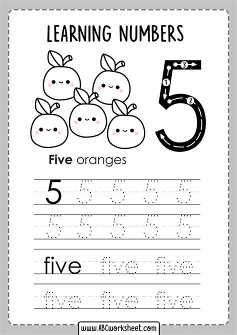 Free Printable Trace Numbers