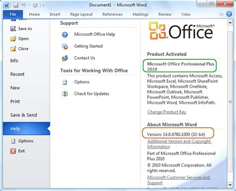 How Do I Find Out What Bit Version Of Office 2010 I Have If