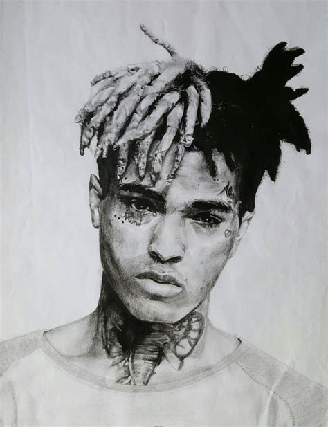 A4 canson fabriano 180g lisa lápis: XXXTENTACION PORTRAIT DRAWING by greisikertuka on DeviantArt