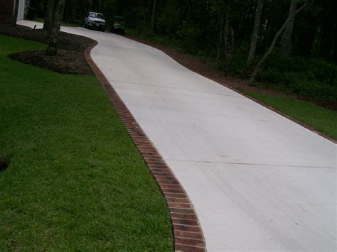 Driveway pavers only cost a few dollars per square foot and this makes them this an economical before you install the driveway pavers, you'll need to prepare the ground by excavating the area and. Broom Finish, Paver Border Driveway and Sidewalks