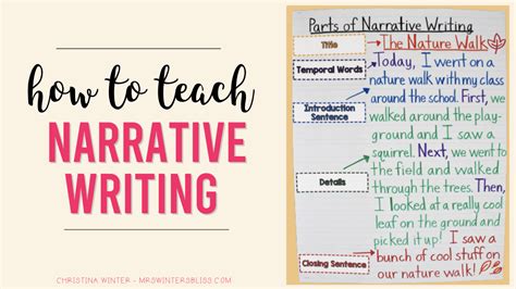 How To Teach Narrative Writing Mrs Winters Bliss