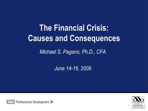 Ppt The Financial Crisis Causes And Consequences Powerpoint