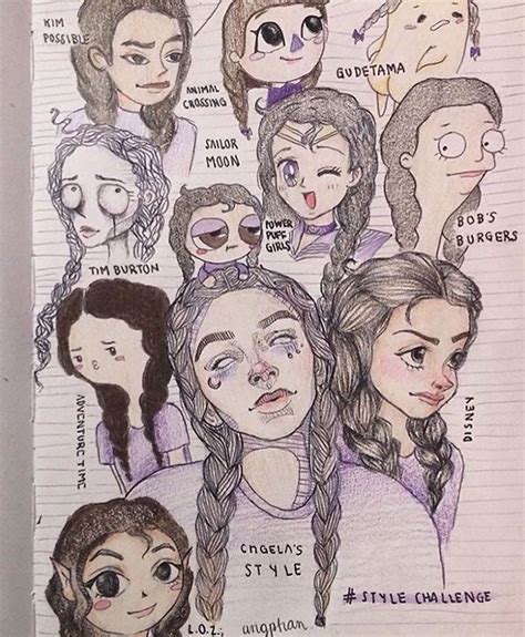 Collection by emma lynne • last updated 7 weeks ago. Style Challenge Drawing | Cartoon styles, Drawing cartoon ...