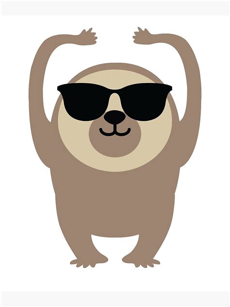 Sloth Emoji Photographic Print By Hippoemo Redbubble