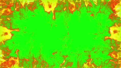 Fire Frame Loop Effect Green Screen 3662994 Stock Video At Vecteezy