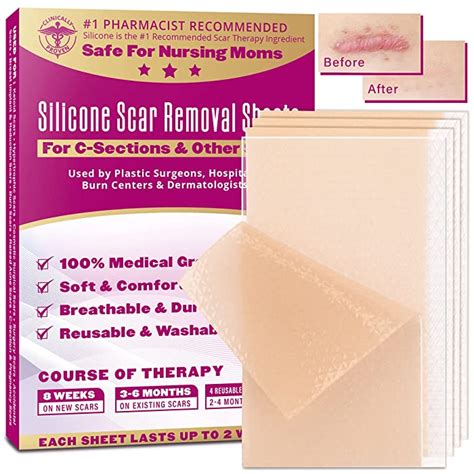 Buy Medical Grade Scar Removal Sheet Clinically Proven Silicone