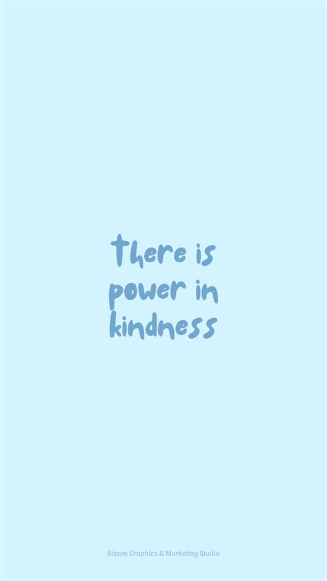 Pastel Blue Aesthetic Wallpaper Quotes There Is Power In Kindness