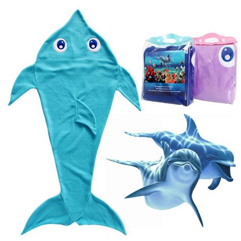 Whether to comfort or decoration, we provide a range of styles to assist. kids fleece blanket animal Dolphin mermaid tail kids ...